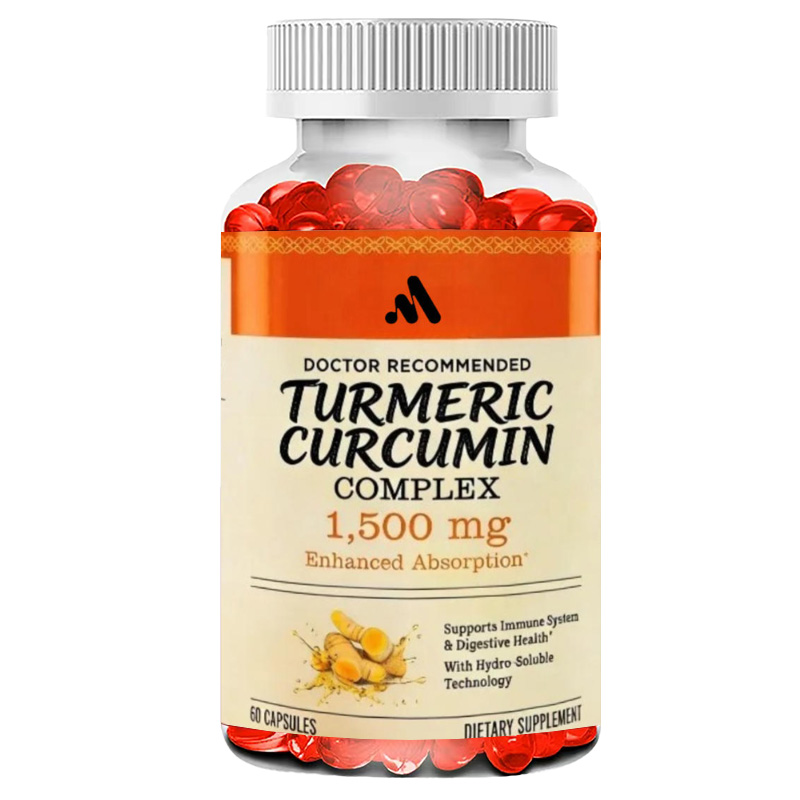 Turmeric Curcumin Capsule - ขมิ้นและเคอร์คูมิน 1500 มก. สำหรับเสริมภูมิคุ้มกัน - มังสวิรัติ,